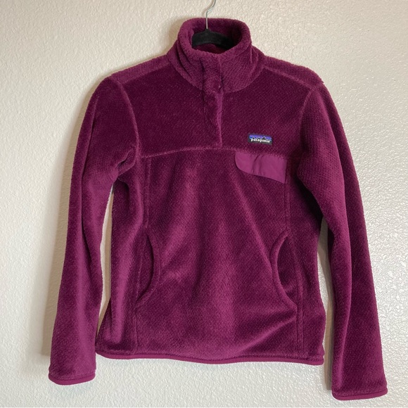 Patagonia Re-Tool Snap-T Fleece Pullover Size S Purple - Picture 3 of 11
